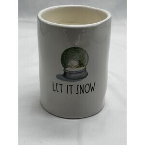 Rae Dunn Snow Globe Let It Snow Winter Snow Scented Candle Christmas